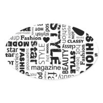 Fashion Word Collage Vector Illustration - alt Stickers