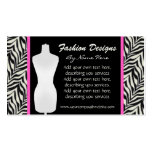 Fashion Zebra Print Business Card