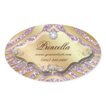 Fashion Zebra Sticker Jewelry Sparkle Pink Gold 2