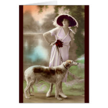 Fashionable Dog Walk Cards