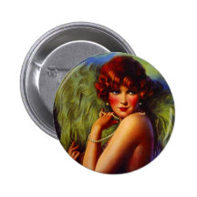Fashionable Flapper Girl ~ Evening At the Beach Pin