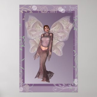 Fashionable in Mauve Faerie Poster