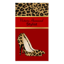Fashionable Jaguar Print Business Card