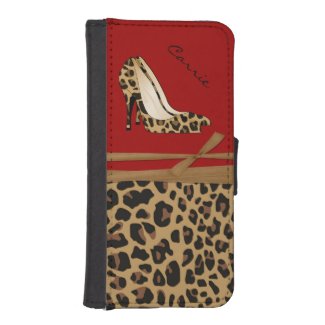 Fashionable Jaguar Print iPhone Wallet Case iPhone 5 Wallets
