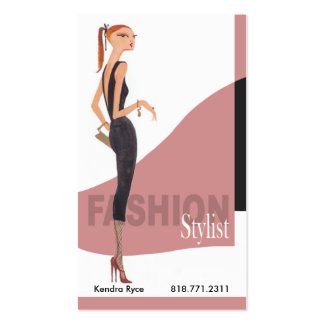 Fashionable Model Fashion Stylist Illustration profilecard