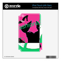 Fashionable Neon Decal For iPod Touch 4G