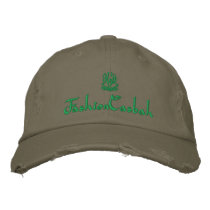 FashionCasbah Olive Green embroidered hats
