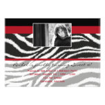 Fashionella in Zebra Invitation