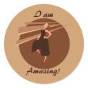 Fashiongirl in Brown stickers by Customizables Fashiongirl in Brown stickers