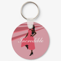 Fashiongirl in Pink keychains