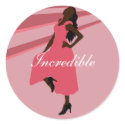 Fashiongirl in Pink stickers by Customizables Fashiongirl in Pink stickers