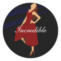 Fashiongirl in Red stickers by Customizables Fashiongirl in Red stickers