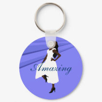 Fashiongirl in White keychains