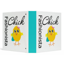 Fashionista Chick Binder by chicktshirts Fashionista Chick Binder