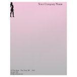 Fashionista in Pink and Grey Letterhead