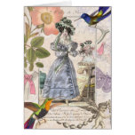 Fashions of Paris - Vintage Girly Elegance Greeting Card