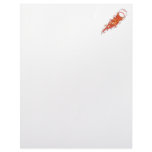 fast baseball on fire flames personalized letterhead