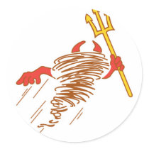 fast dust demon devil stickers