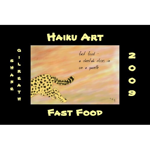 Fast Food Cheetah Haiku Art Print print