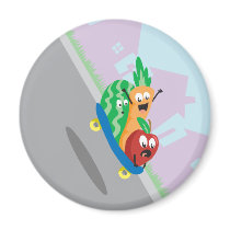 Fast Food Fridge Magnet by onnoillustration Fast Food Fridge Magnet