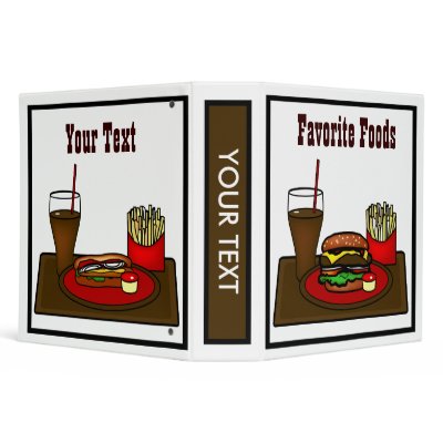 Fast Food Recipes on Fast Food Recipe Hamburger Hotdog Binder From Zazzle Com