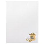 fast food side of onion rings letterhead design