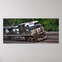 Fast Freight Train Poster