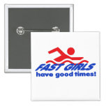 Fast Girls Square Button
