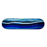 Fast Night Lights Blue Pearl Skateboard Designs