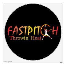 Fast Pitch Softball Version 2 Wall Stickers