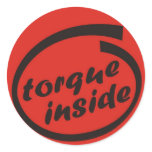 Fast racing car engine: torque or horsepower (hp) stickers
