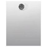 Fast. Rush. Symbol in Black on Gray. Customized Letterhead