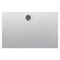 Fast. Rush. Symbol in Black on Gray. Stationery