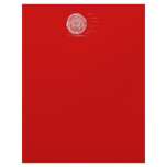Fast. Rush. Symbol in Gray on Red. Letterhead Template