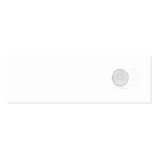 Fast. Rush. Symbol in Gray on White. Business Card