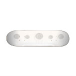 Fast. Rush. Symbol in Gray on White. Skate Board Decks