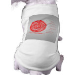 Fast. Rush. Symbol in Red on Gray. Pet T-shirt