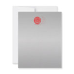 Fast. Rush. Symbol in Red on Gray. Personalized Announcements