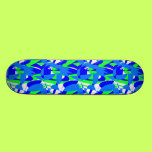 Fast Skateboard in Blue, Green and White skateboards