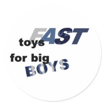 fast toys-big boys stickers