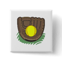 Fastball Softball Glove Button