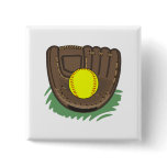 Fastball Softball Glove Button