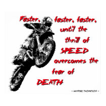 Faster Dirt Bike Motocross Poster posters
