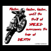 Faster Dirt Bike Motocross Poster posters