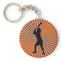 Fastpitch Softball Batter Keychain
