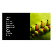 Fastpitch Softball Business Card