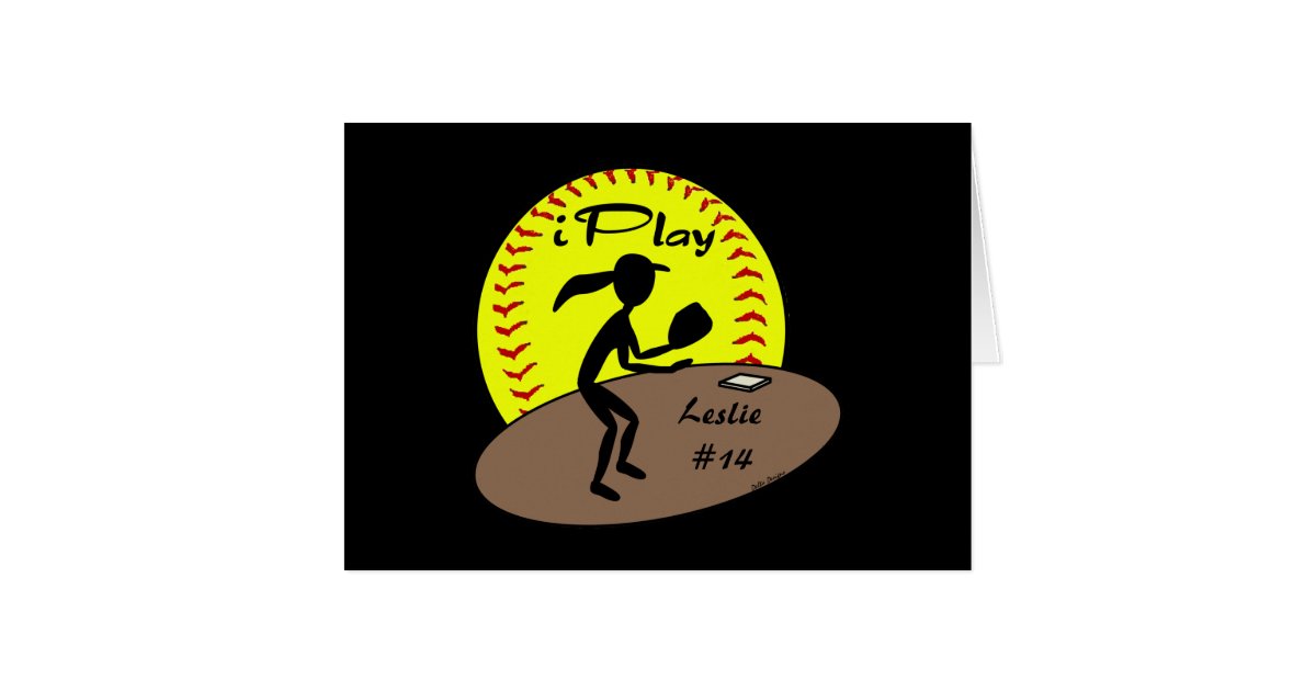 Fastpitch Softball Card Zazzle