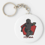 Fastpitch Softball Catcher Keychain