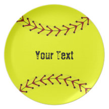 Fastpitch Softball Dinner Plate