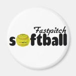 Fastpitch Softball Fridge Magnet